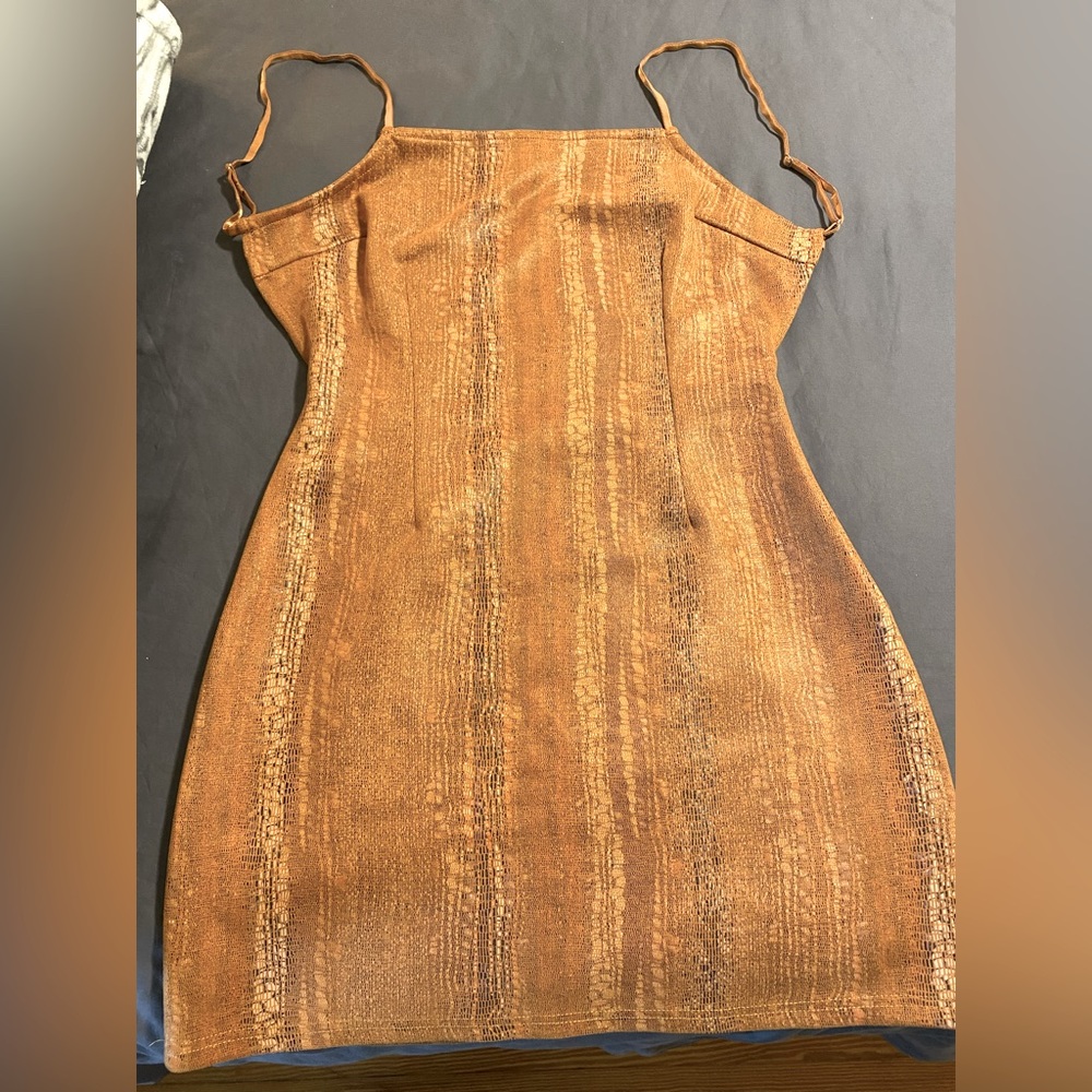 Size S. Urban Outfitters open back/sexy faux snake skin. Bodycon. Worn once.